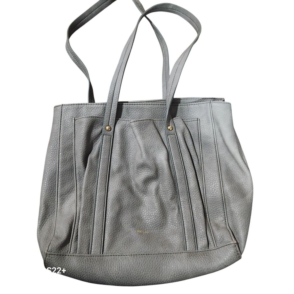 Relic Vintage Leather Shoulder Bag Retro Leather Western Cowgirl Equestrian Grey